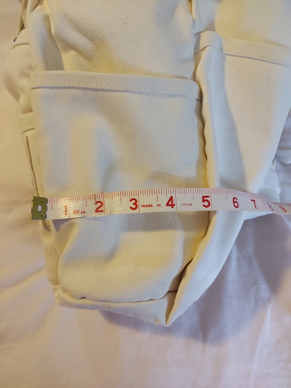 Free People Kiss My Patch Canvas Tote Bag in Mineral NWT - Picture 10 of 14